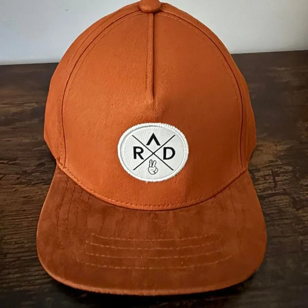 Rad Todd Infant Baby Boys Orange Brown Baseball Cap Hat Adjustable NWOT